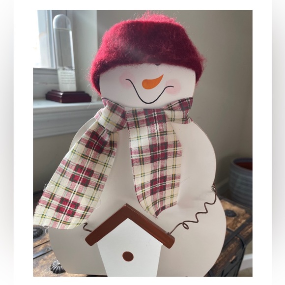 Vintage Snowman White Christmas Caddy Crate - Picture 6 of 6